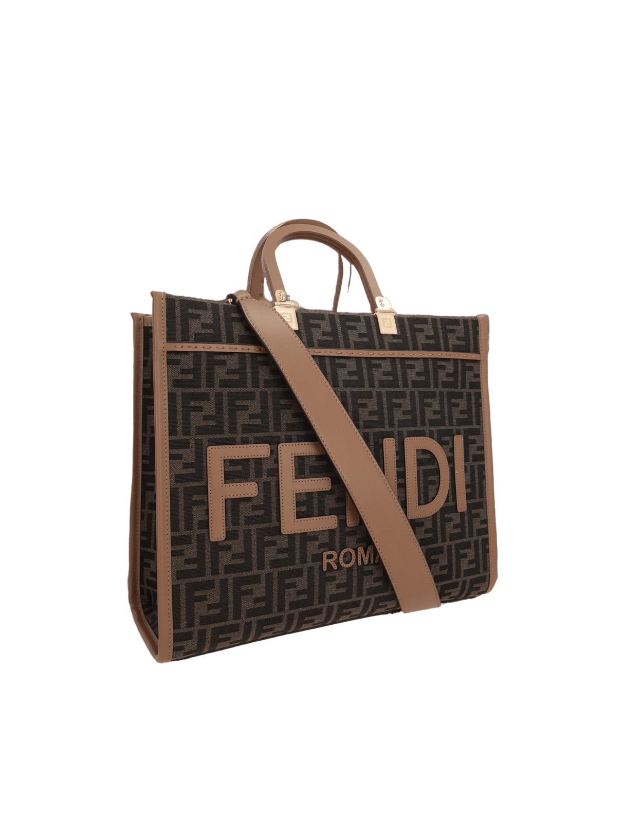 FF Monogram Sunshine Medium Tote Bag-FENDI-JOHN JULIA