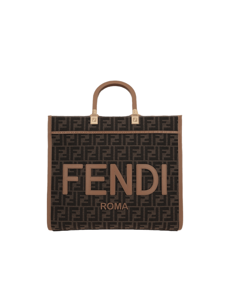 FF Monogram Sunshine Medium Tote Bag-FENDI-JOHN JULIA