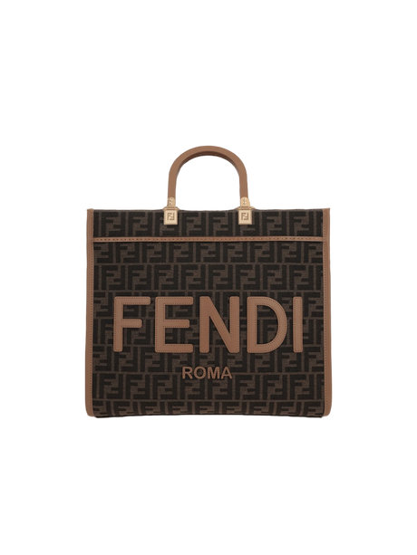 FF Monogram Sunshine Medium Tote Bag-FENDI-JOHN JULIA