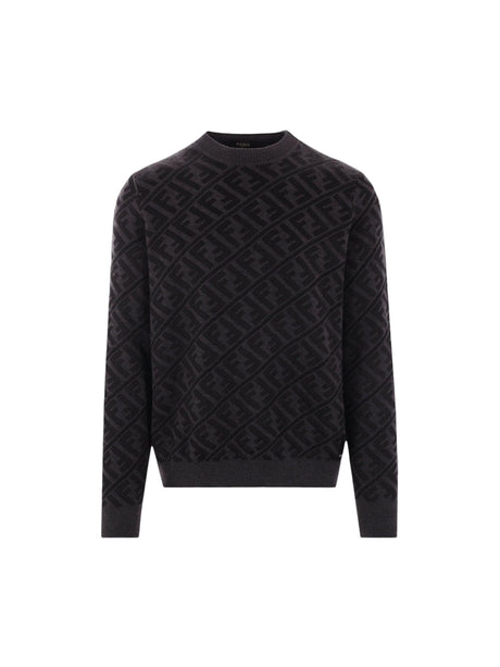 FF Wool Blend Sweater-FENDI-JOHN JULIA