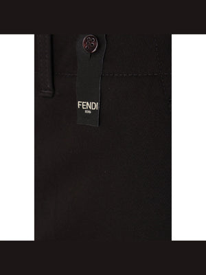 Gabardine Cargo Trousers-FENDI-JOHN JULIA