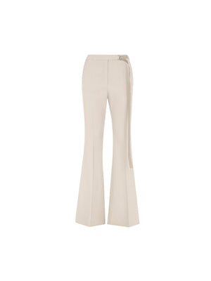 FENDI-Gabardine Flared Pants-JOHN JULIA