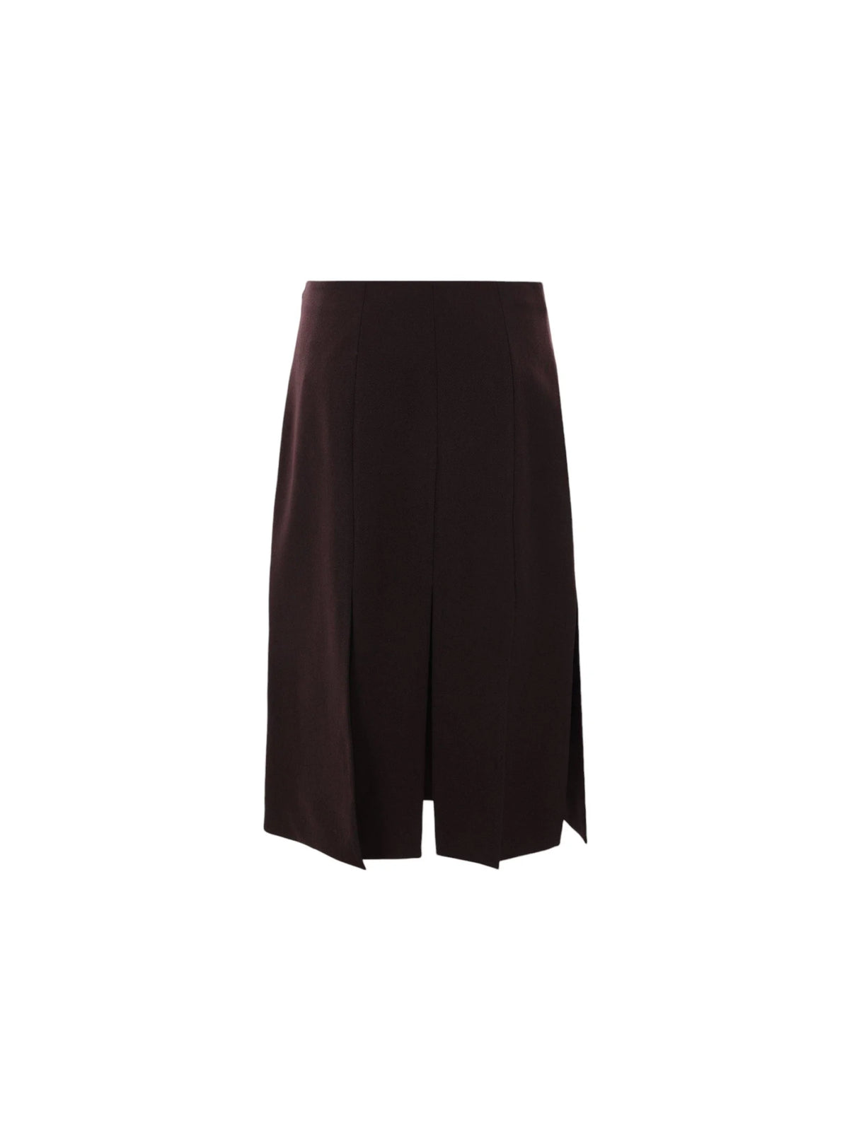 Grain De Poudre Wool Midi Skirt-FENDI-JOHN JULIA