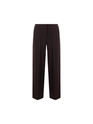 Grain De Poudre Wool Straight-leg Pants-FENDI-JOHN JULIA