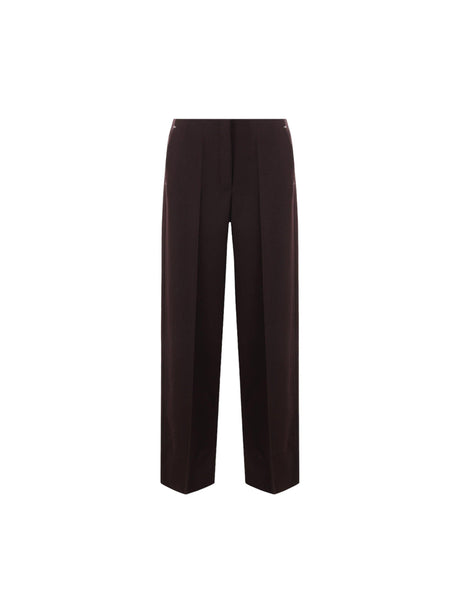 Grain De Poudre Wool Straight-leg Pants-FENDI-JOHN JULIA