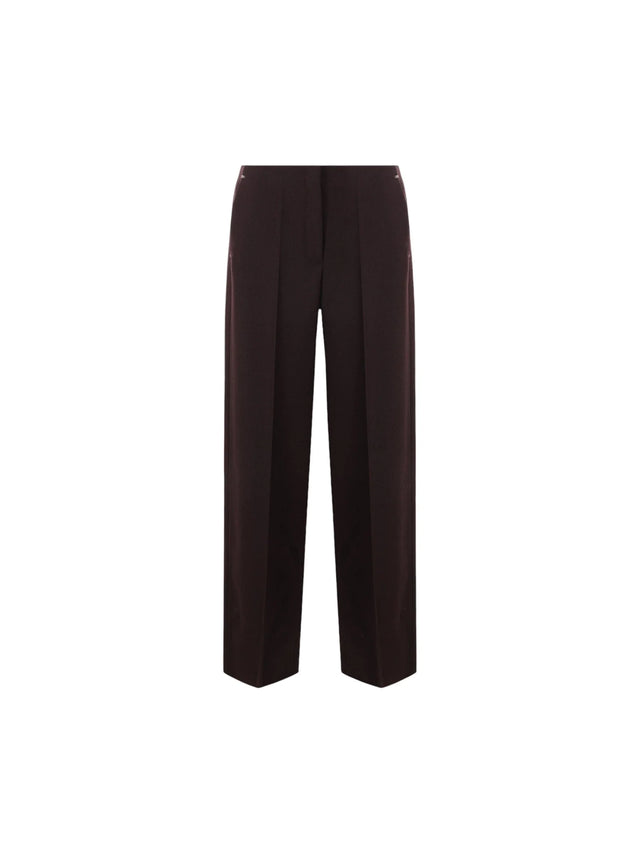 Grain De Poudre Wool Straight-leg Pants-FENDI-JOHN JULIA