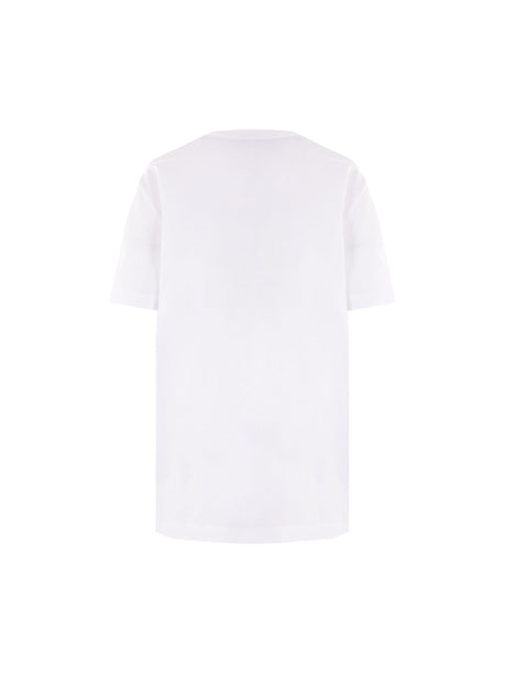 Logo Embroidered Cotton T-shirt-FENDI-JOHN JULIA