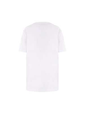 Logo Embroidered Cotton T-shirt-FENDI-JOHN JULIA