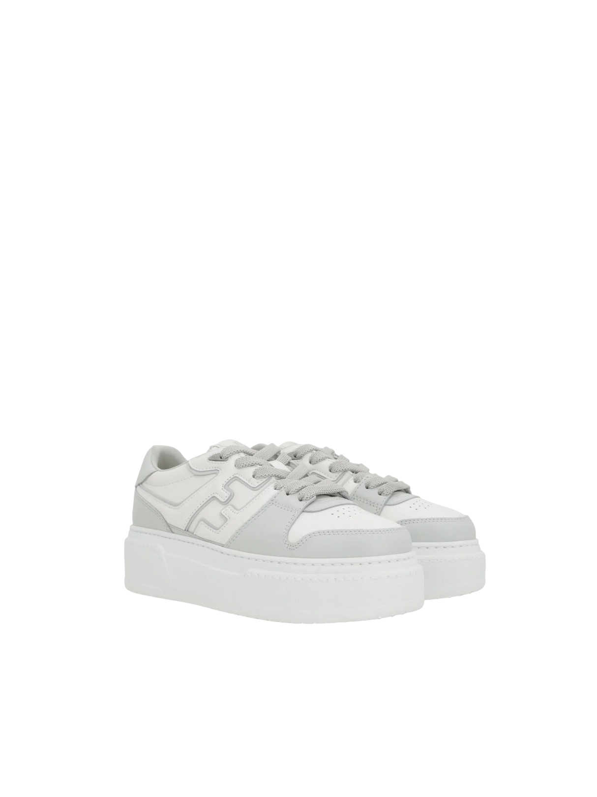 Fendi Match Bicolor Leather Sneakers-FENDI-JOHN JULIA