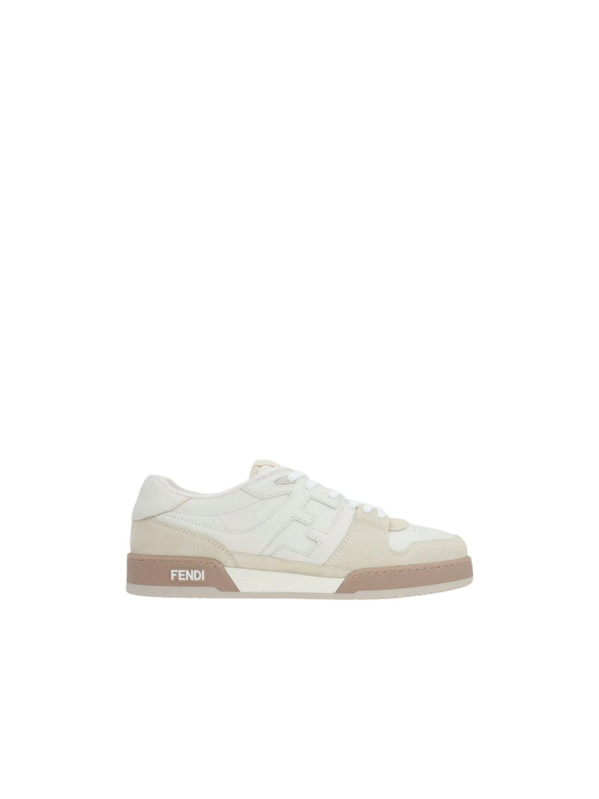 Match Grainy Leather Suede Sneakers-FENDI-JOHN JULIA