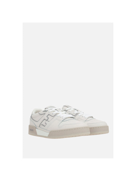 Fendi Match Smooth Leather Sneakers-FENDI-JOHN JULIA