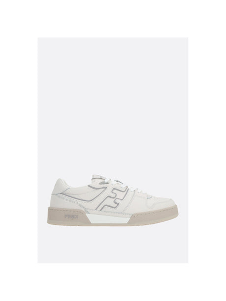 Fendi Match Smooth Leather Sneakers-FENDI-JOHN JULIA