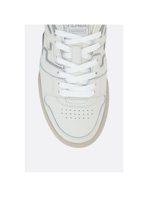 Fendi Match Smooth Leather Sneakers-FENDI-JOHN JULIA