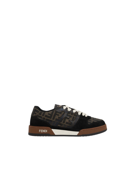 Match Suede FF Fabric Sneakers-FENDI-JOHN JULIA