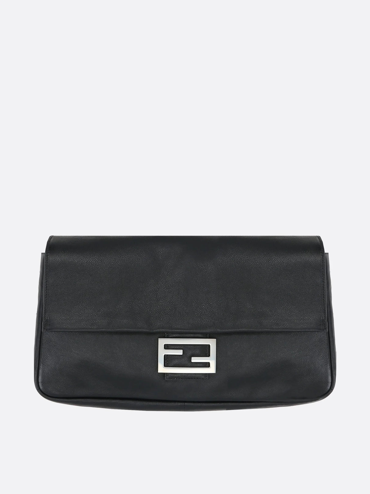 Semi-gloss Leather Baguette Shoulder Bag-FENDI-JOHN JULIA