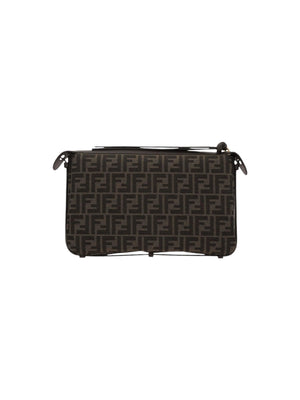 Simply Fendi Medium FF Jacquard Shoulder Bag-FENDI-JOHN JULIA