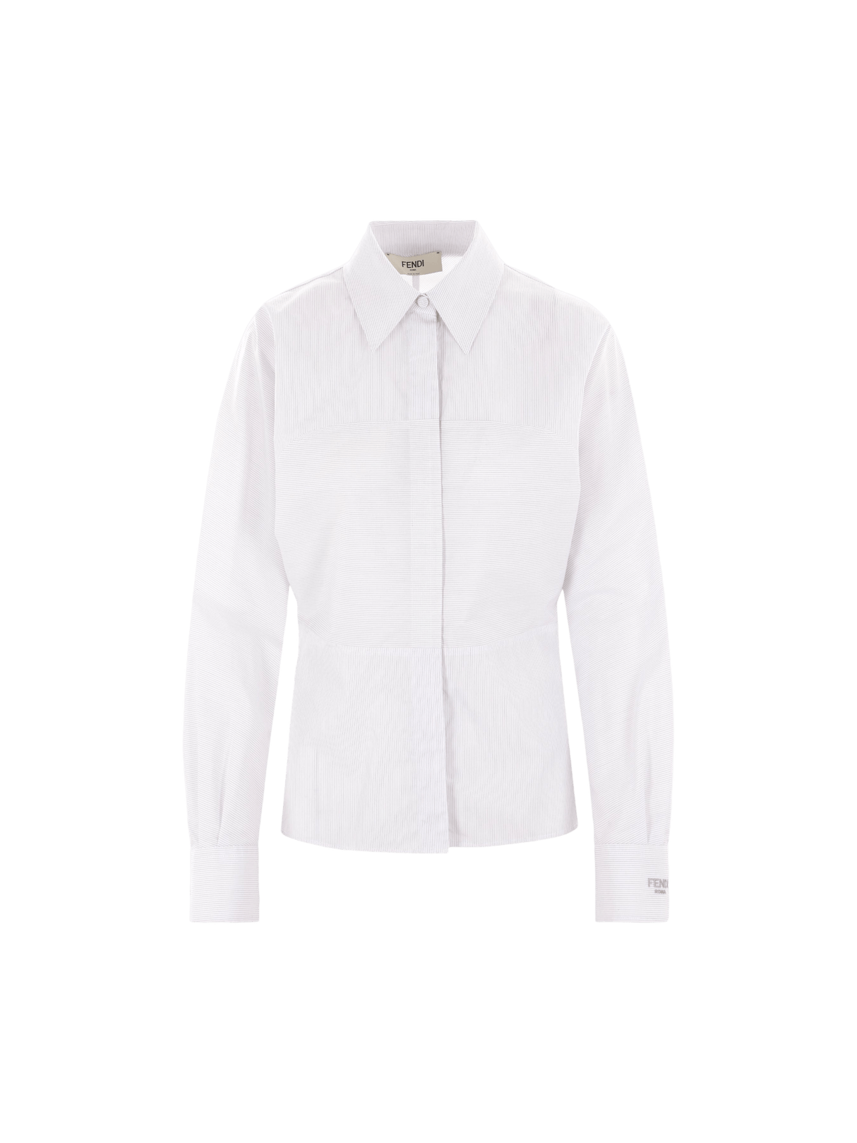 Striped Poplin Shirt-FENDI-JOHN JULIA