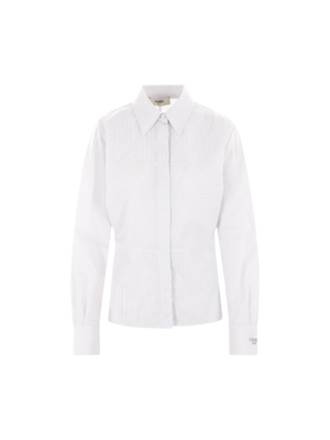 Striped Poplin Shirt-FENDI-JOHN JULIA