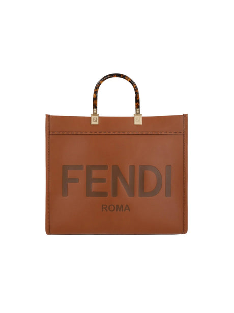 Sunshine Medium Smooth Leather Tote Bag-FENDI-JOHN JULIA