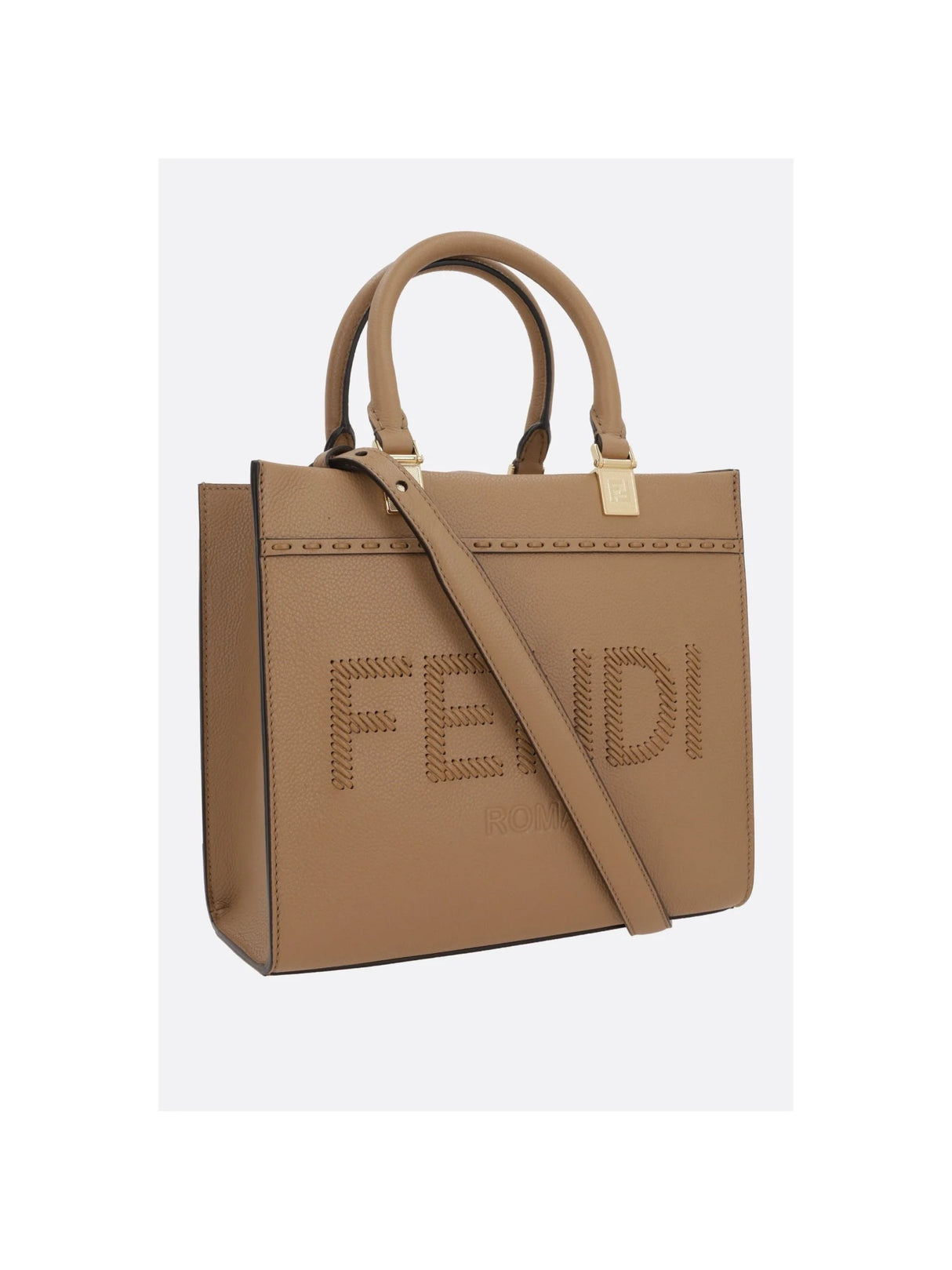 FENDI-Fendi Sunshine Small Leather Tote-JOHN JULIA