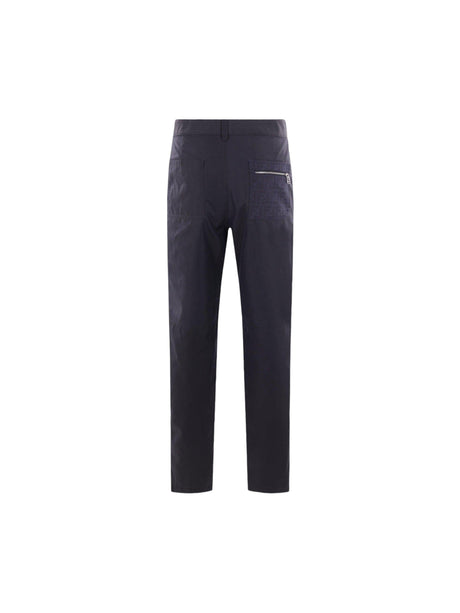 FENDI-Technical Cotton Cigarette Trousers-JOHN JULIA