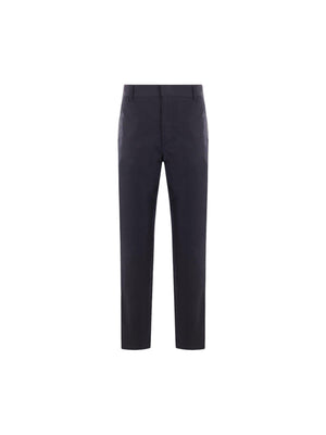 FENDI-Technical Cotton Cigarette Trousers-JOHN JULIA