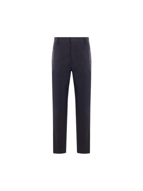 FENDI-Technical Cotton Cigarette Trousers-JOHN JULIA