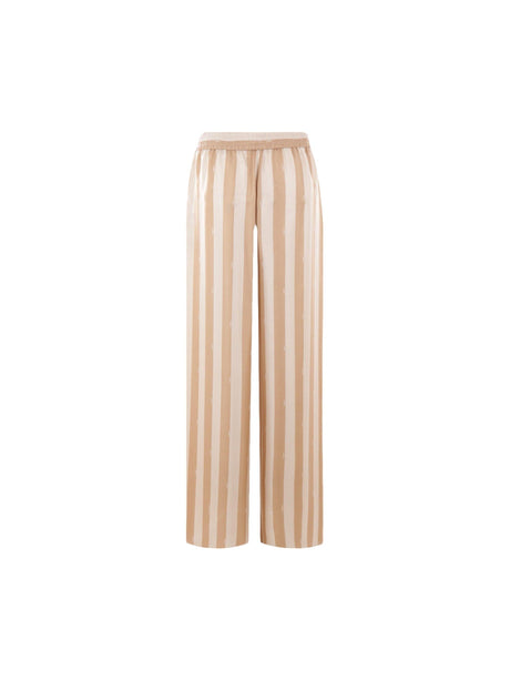 Wide-leg Pequin Silk Trousers-FENDI-JOHN JULIA