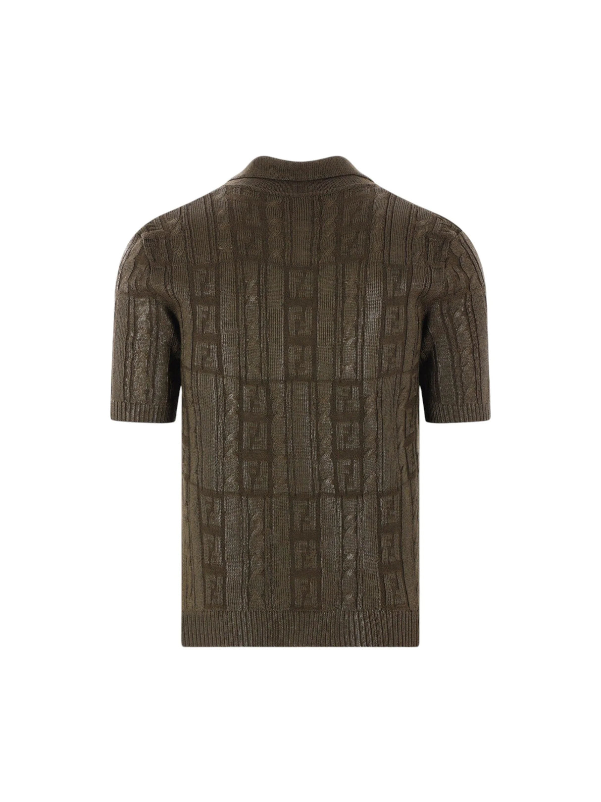 FF Knit Wool Polo Shirt-Fendi-JOHN JULIA