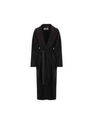 FENDI-Wool Wrap Coat-JOHN JULIA