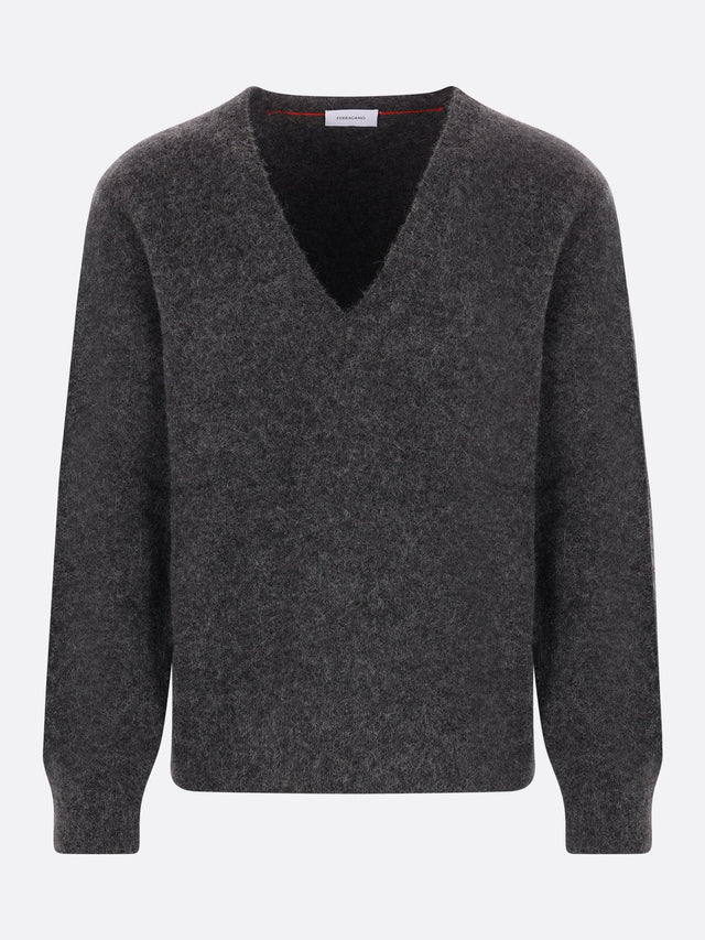 Alpaca, Cashmere And Silk Blend Sweater-FERRAGAMO-JOHN JULIA