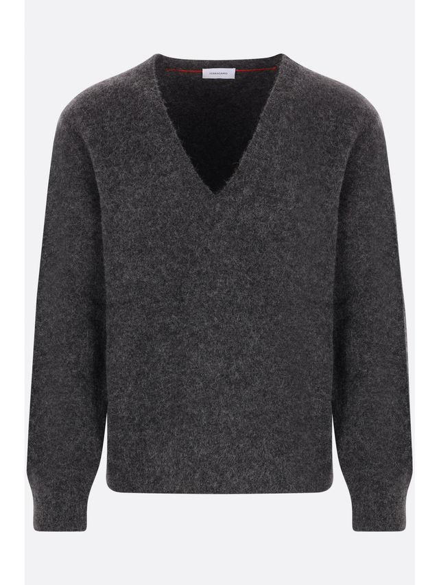 Alpaca Cashmere Silk Sweater-Ferragamo-JOHN JULIA