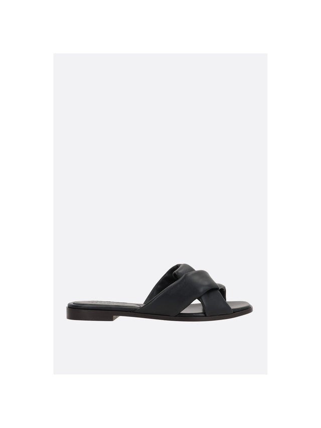 Alrai Nappa Slide Sandals-FERRAGAMO-JOHN JULIA