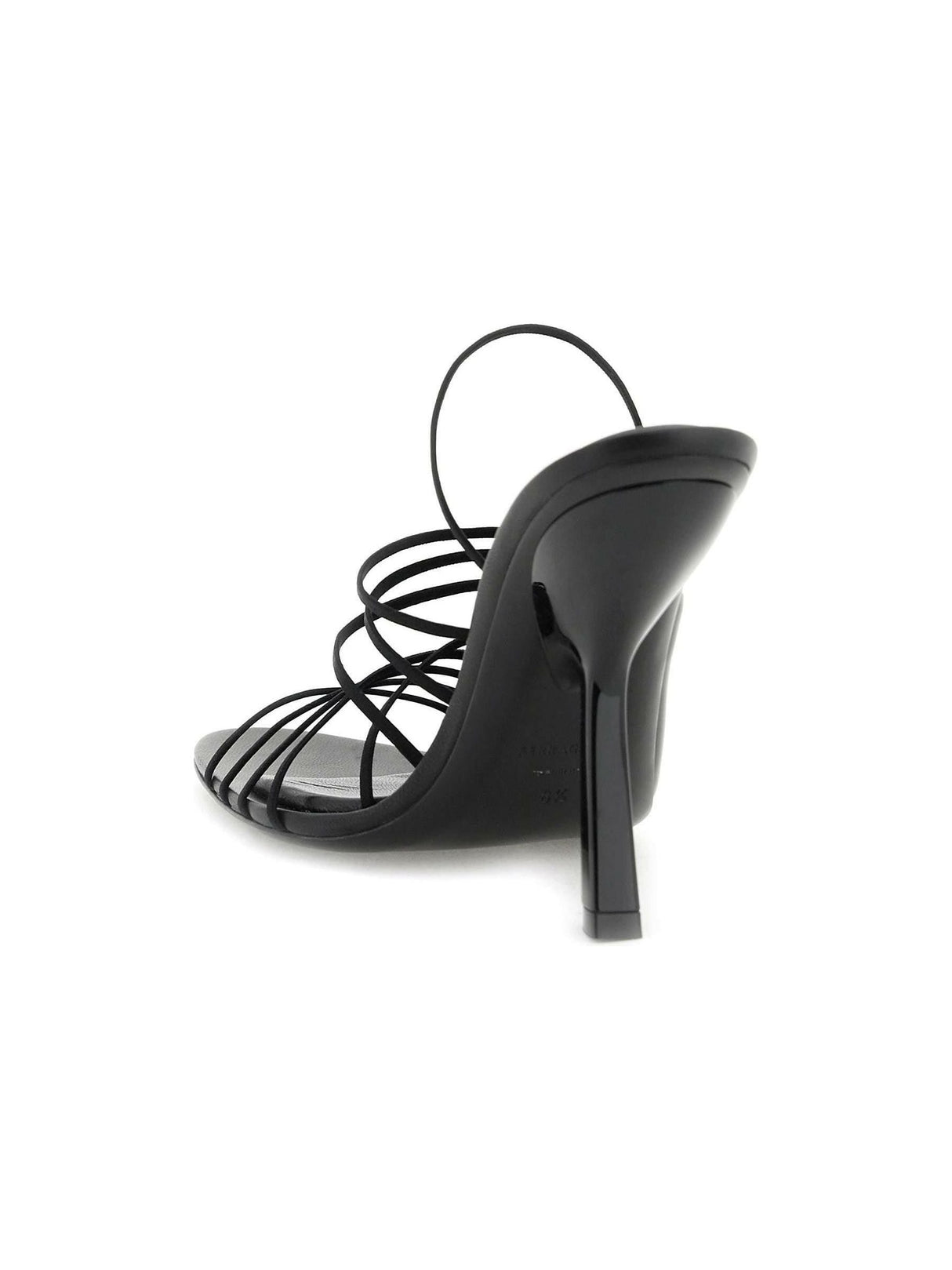 Black Altaire Ultra-Fine StraSandals FERRAGAMO JOHN JULIA.