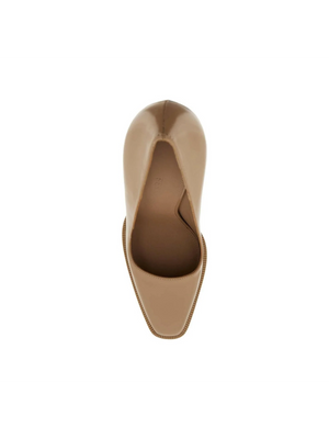 Beige Anser x5 105MM Shaped Heel Leather Pumps FERRAGAMO JOHN JULIA.