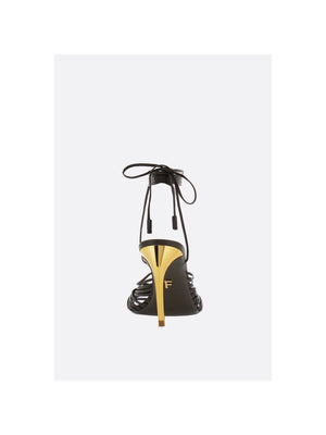 FERRAGAMO-Atena Smooth Leather Sandals-JOHN JULIA