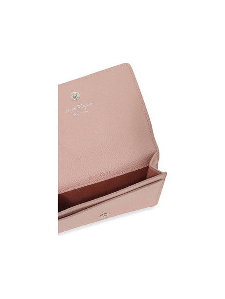 Bifold Gancini Leather Card Holder - OS - Women > Accessories > Wallets and Small Leather Goods > Card holders