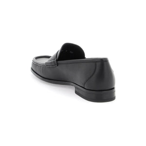 Black Dupont Leather Penny Loafers FERRAGAMO JOHN JULIA.