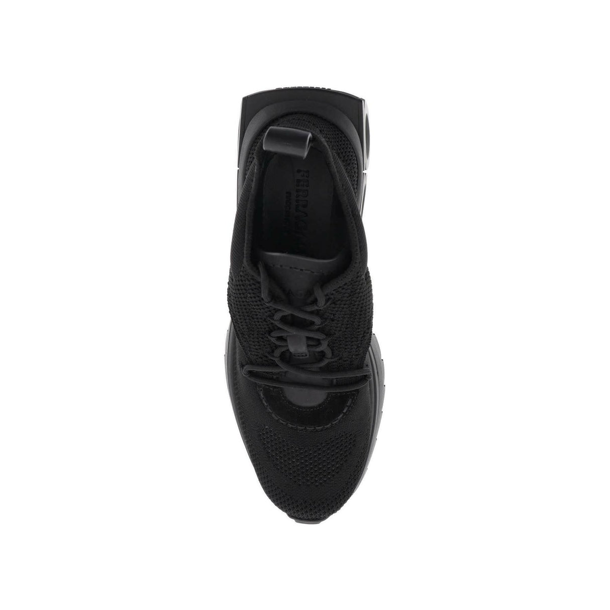 Black Nima Technical Suede Sneakers FERRAGAMO JOHN JULIA.