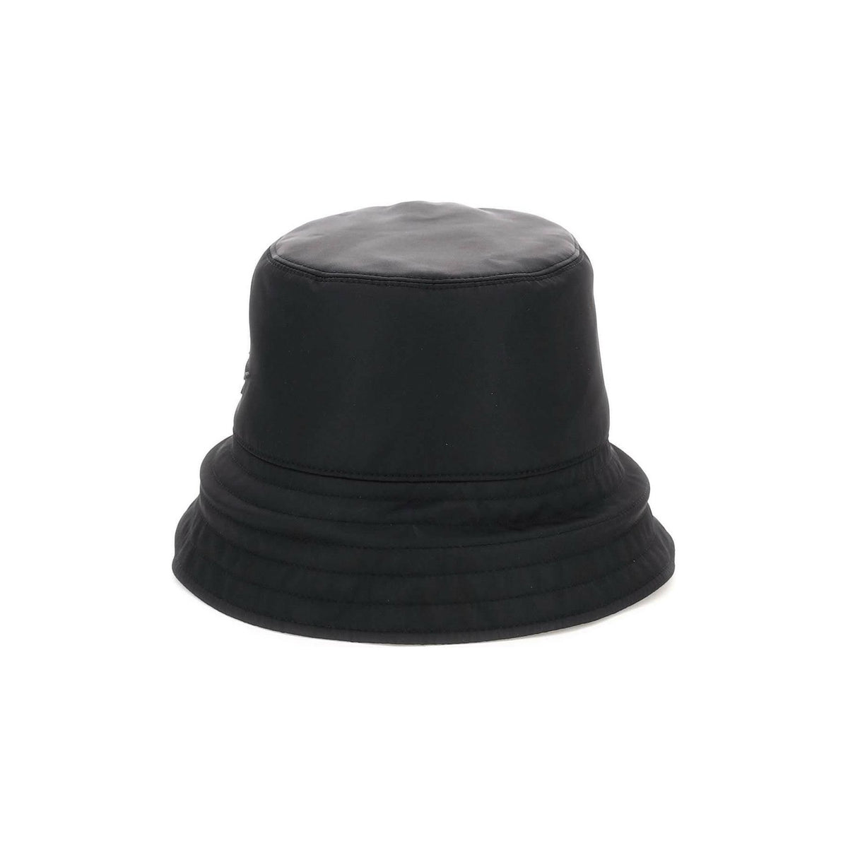 FERRAGAMO - Black Reversible Recycled Nylon Bucket Hat - JOHN JULIA