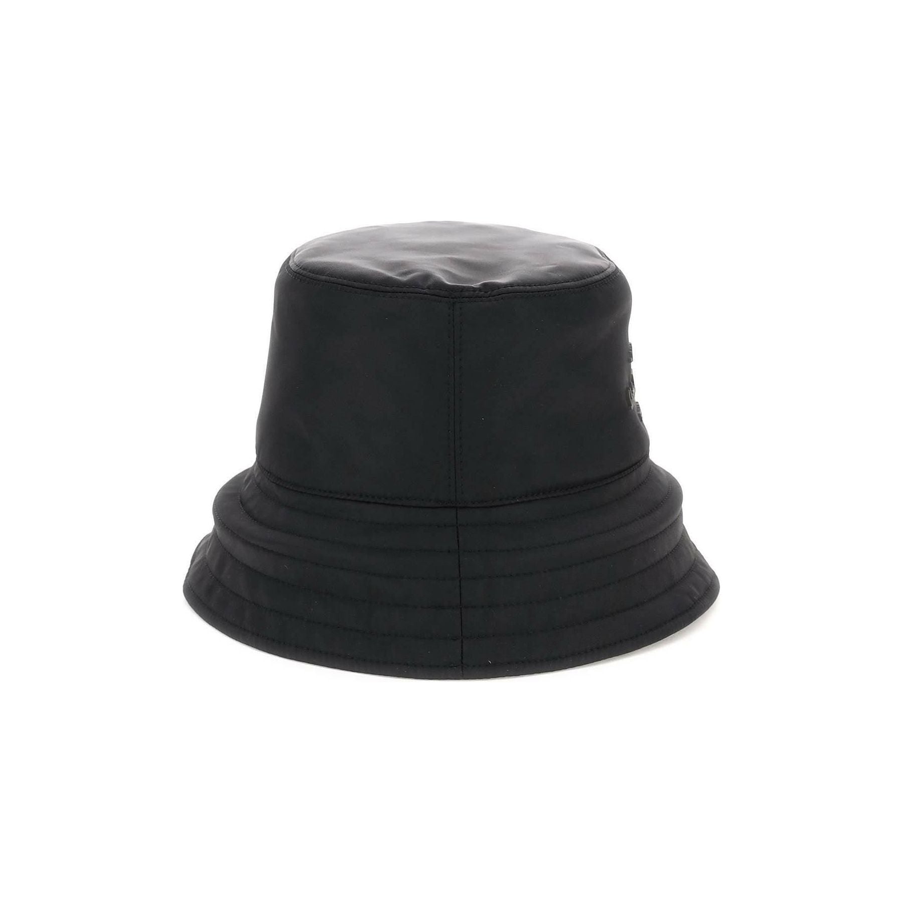 Black Reversible Recycled Nylon Bucket Hat FERRAGAMO JOHN JULIA.