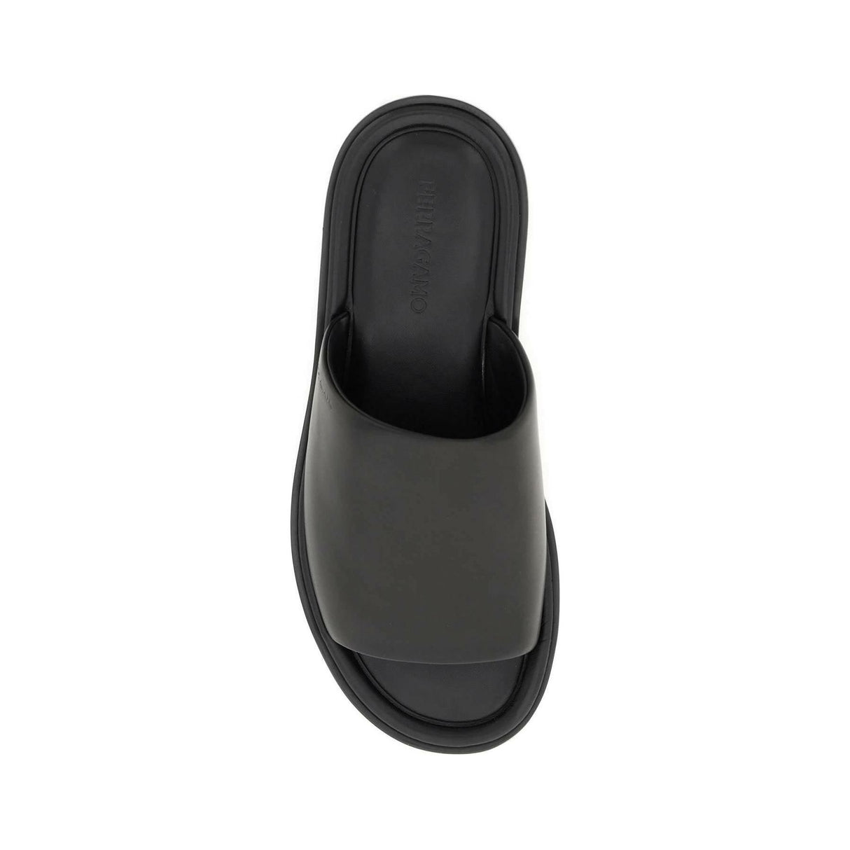 Black Smooth Calfskin Mules FERRAGAMO JOHN JULIA.