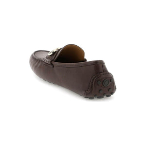 Brown Gancini Loafers FERRAGAMO JOHN JULIA.