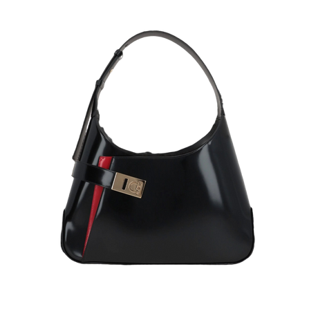 Brushed Leather Arch Hobo Bag-FERRAGAMO-JOHN JULIA