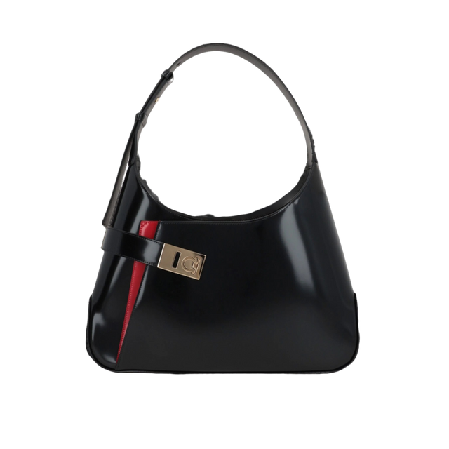 Brushed Leather Arch Hobo Bag-FERRAGAMO-JOHN JULIA