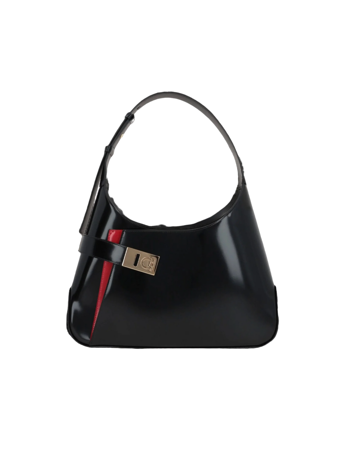 Brushed Leather Arch Hobo Bag-FERRAGAMO-JOHN JULIA