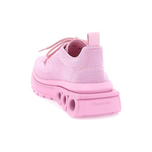 Bubble Gum Pink Nima Technical Suede Sneakers FERRAGAMO JOHN JULIA.