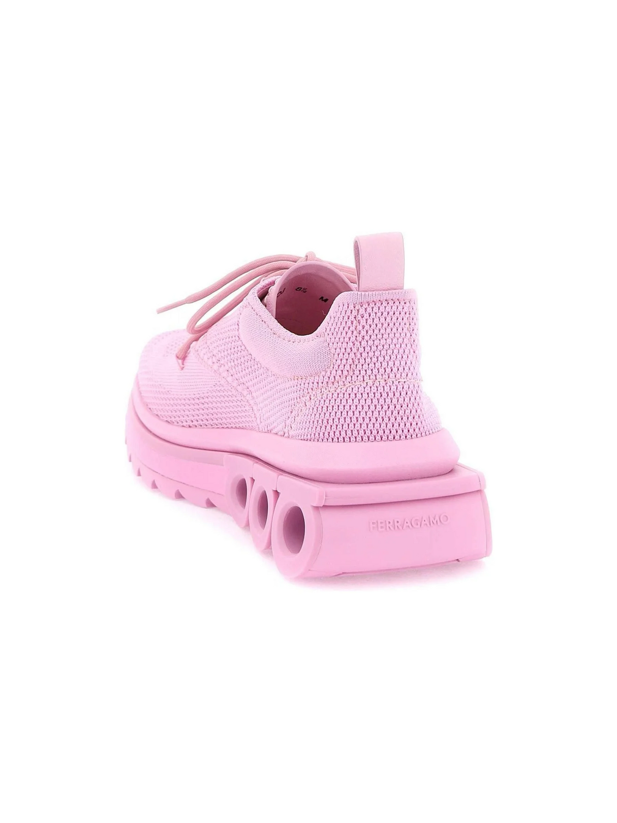 Bubble Gum Pink Nima Technical Suede Sneakers FERRAGAMO JOHN JULIA.