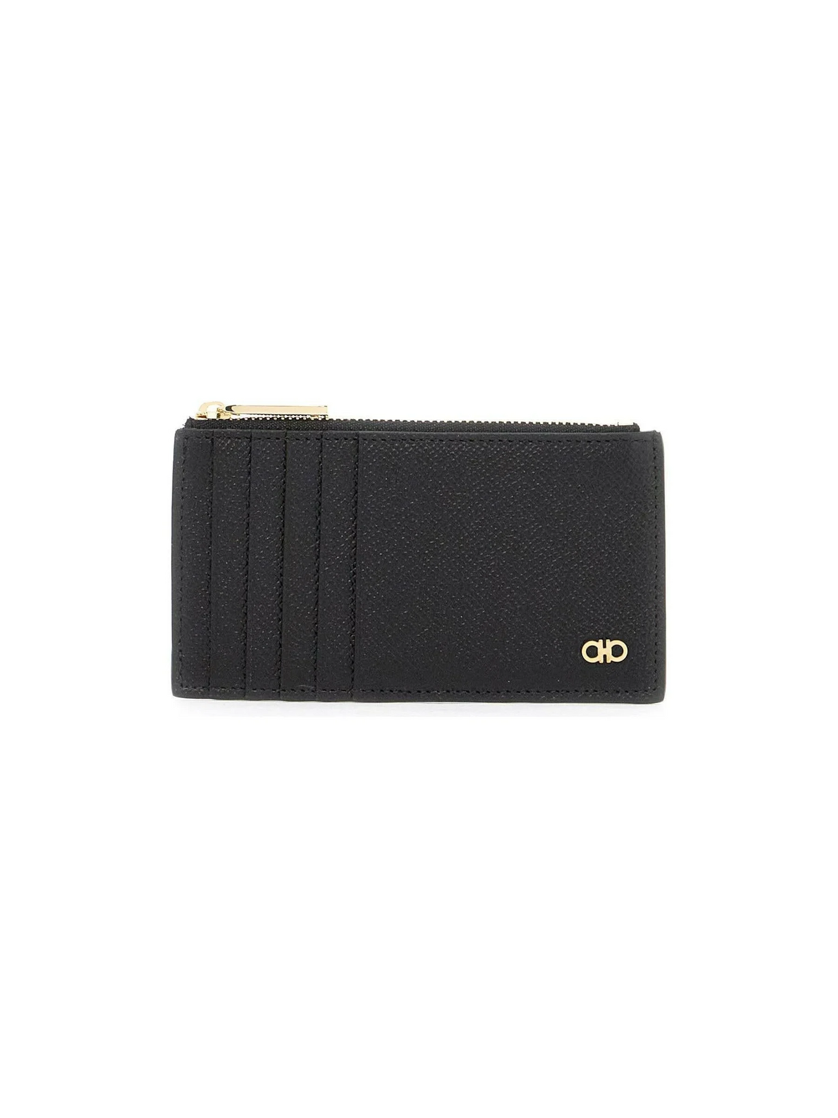 Zippered Calf Leather Card Case-Ferragamo-JOHN JULIA