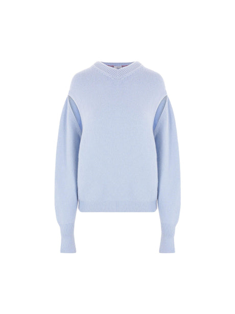 Cashmere Blend Layered Sweater-FERRAGAMO-JOHN JULIA